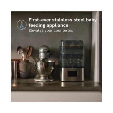 BABY BREZZA ITIN GREITAS 10 MIN. STERILIZATORIUS-DŽIOVINTUVAS SUPERQUICK, NERŪDYJANČIO PLIENO 1 BABY BREZZA ITIN GREITAS 10 MIN. STERILIZATORIUS-DŽIOVINTUVAS SUPERQUICK, NERŪDYJANČIO PLIENO 1