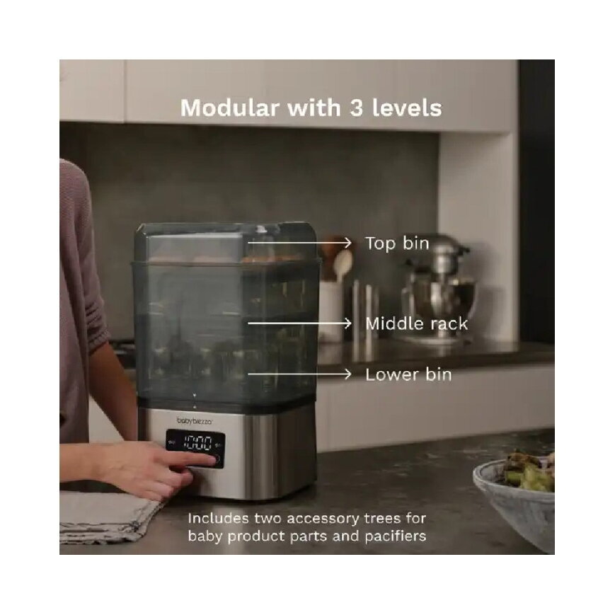 BABY BREZZA ITIN GREITAS 10 MIN. STERILIZATORIUS-DŽIOVINTUVAS SUPERQUICK, NERŪDYJANČIO PLIENO 6 BABY BREZZA ITIN GREITAS 10 MIN. STERILIZATORIUS-DŽIOVINTUVAS SUPERQUICK, NERŪDYJANČIO PLIENO 6