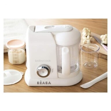 BEABA BABYCOOK SOLO TRINTUVAS-GARINTUVAS 4IN1, WHITE/SILVER BEABA BABYCOOK SOLO TRINTUVAS-GARINTUVAS 4IN1, WHITE/SILVER