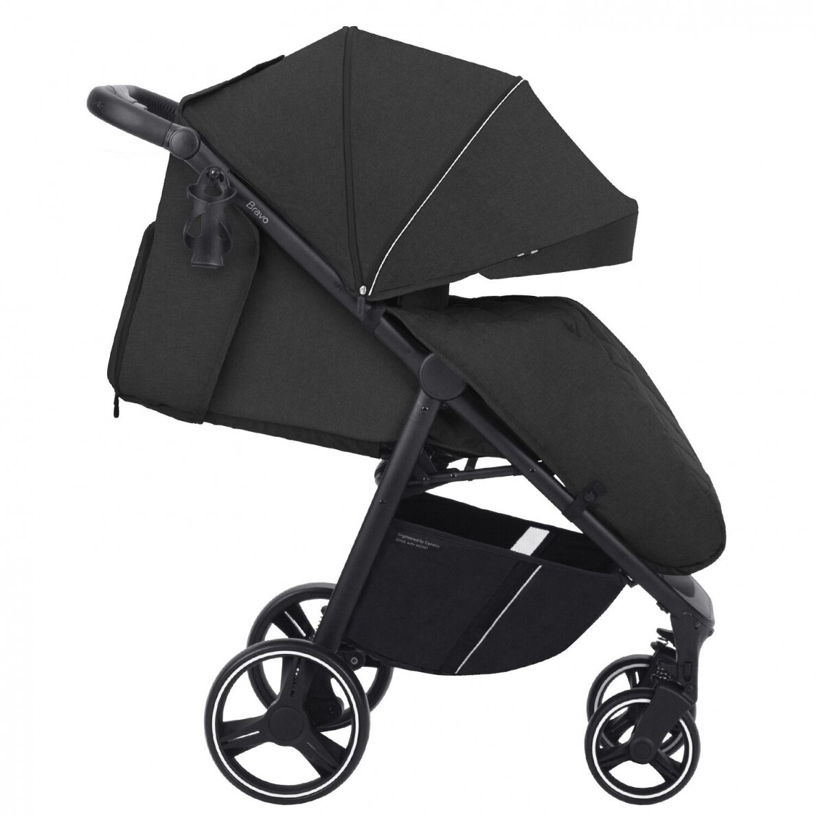 CARRELLO Bravo 2023 Pure Black Sportinis vežimėlis 1