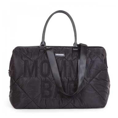 CHILDHOME mamos reikmenų krepšys MOMMY BAG, PUFFERED - BLACK CHILDHOME mamos reikmenų krepšys MOMMY BAG, PUFFERED - BLACK