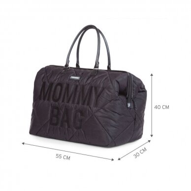 CHILDHOME mamos reikmenų krepšys MOMMY BAG, PUFFERED - BLACK 4