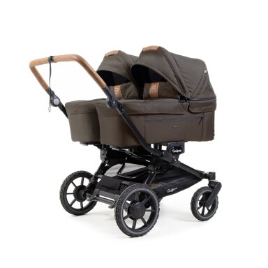 Emmaljunga Double Sento Outdoor Brown Tik lopšių ir važiuoklės komplektas Emmaljunga Double Sento Outdoor Brown Tik lopšių ir važiuoklės komplektas