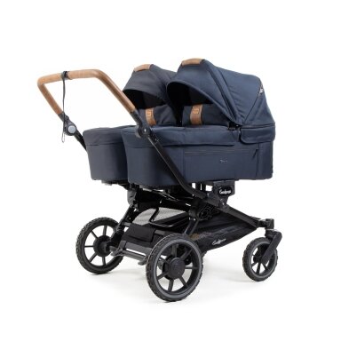 Emmaljunga Double Sento Outdoor Dark Navy Tik lopšių ir važiuoklės komplektas Emmaljunga Double Sento Outdoor Dark Navy Tik lopšių ir važiuoklės komplektas
