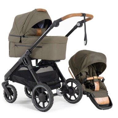 Emmaljunga Sento Max Outdoor Olive 2in1 Universalus vežimėlis