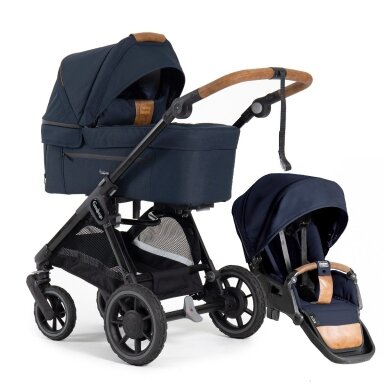 Emmaljunga Sento Outdoor Dark Navy 2in1 Universalus vežimėlis