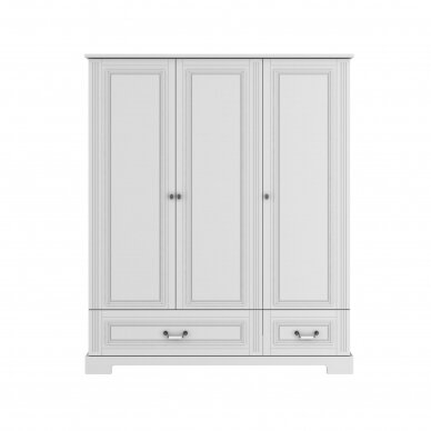 INES elegantiškai baltos spalvos 3 durų spinta 2