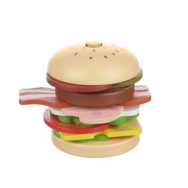 Medinis vaikiškas Hamburgeris Medinis vaikiškas Hamburgeris