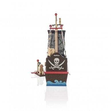 Medinis žaislas piratų laivas 5