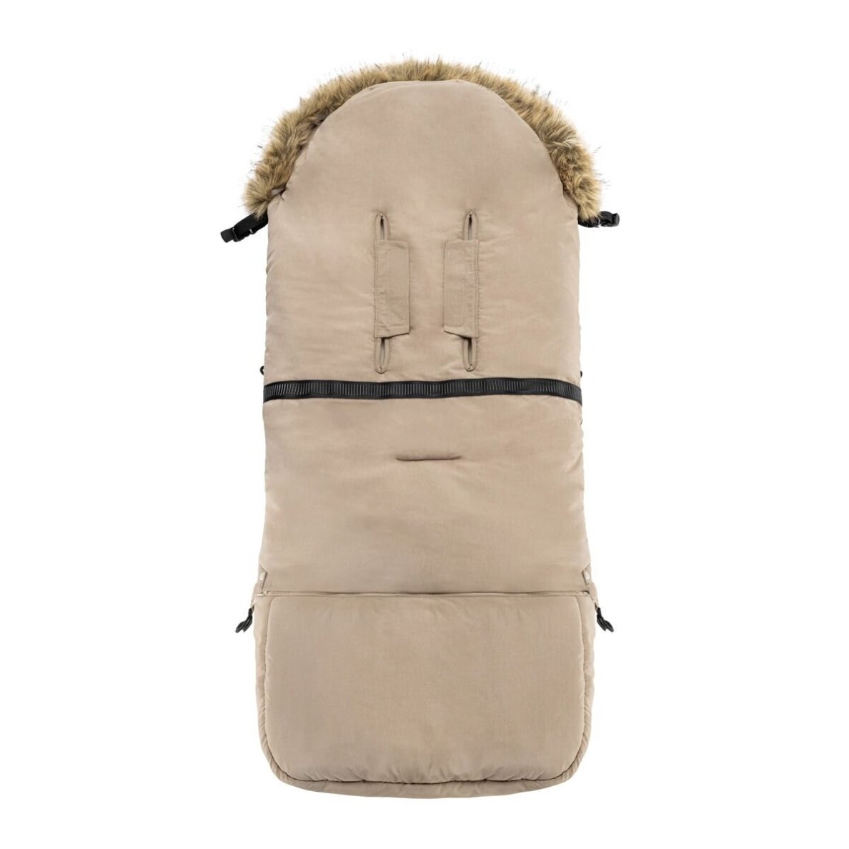 Universalus žieminis miegmaišis Fluffy Combi, Creamy Beige 2 Universalus žieminis miegmaišis Fluffy Combi, Creamy Beige 2