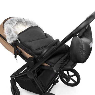 Universalus žieminis miegmaišis Fluffy Combi, Night Black 4