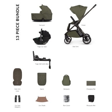 Venicci TILA Olive Universalus vežimėlis 4in1 sulankstomas kartu su lopšiuku Venicci TILA Olive Universalus vežimėlis 4in1 sulankstomas kartu su lopšiuku