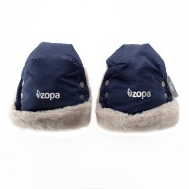 Vežimėlio pirštinės žiemai - Fluffy, Royal Blue Vežimėlio pirštinės žiemai - Fluffy, Royal Blue