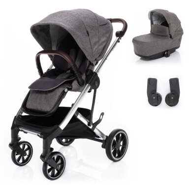 Zopa QUEST Tornado Grey/Silver 2in1 Vežimėlis Zopa QUEST Tornado Grey/Silver 2in1 Vežimėlis